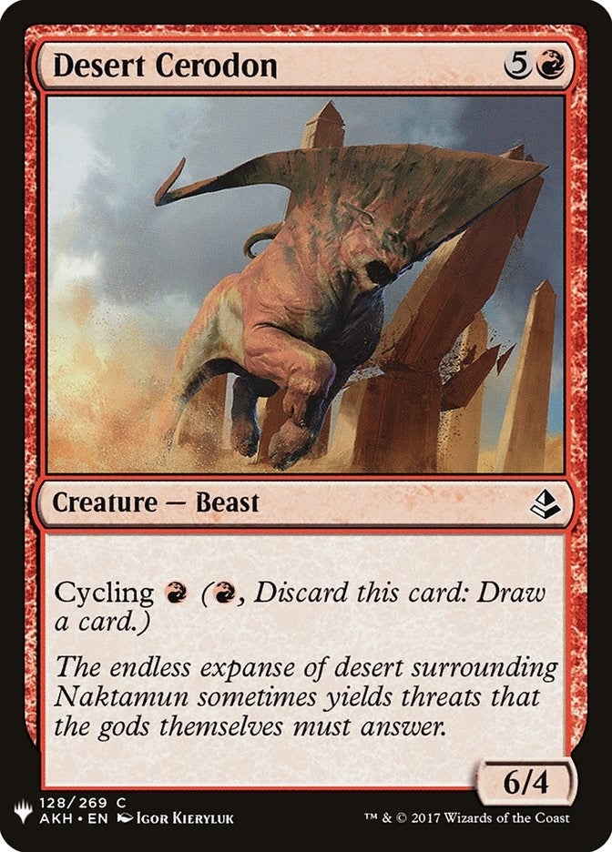 Image for Desert Cerodon (128) [The List Reprints]
