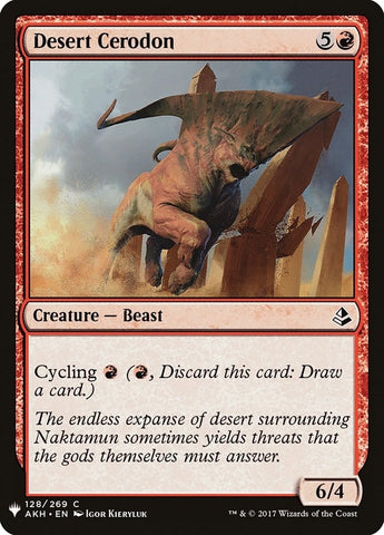 Image for Desert Cerodon (128) [The List Reprints]