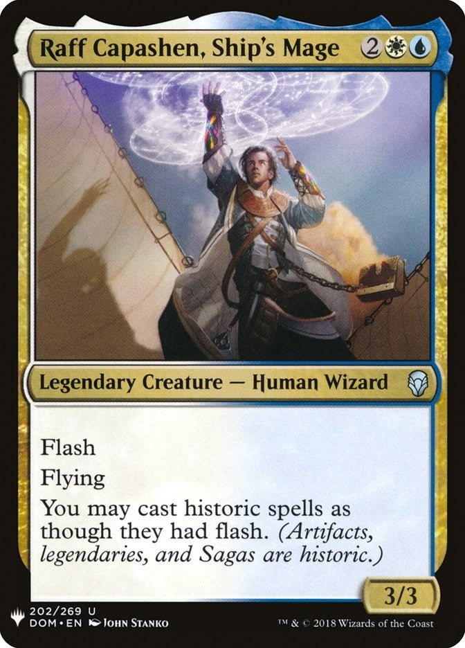 Image for Raff Capashen, Ship's Mage (202) [The List Reprints]