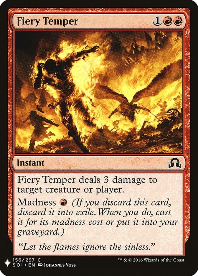 Image for Fiery Temper (156) [The List Reprints]