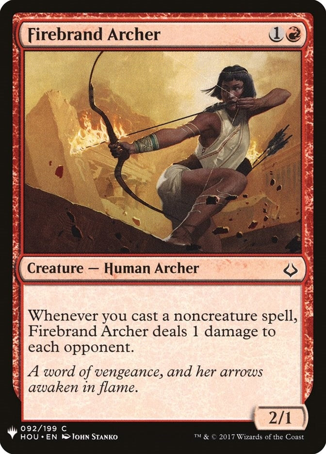 Image for Firebrand Archer (92) [The List Reprints]