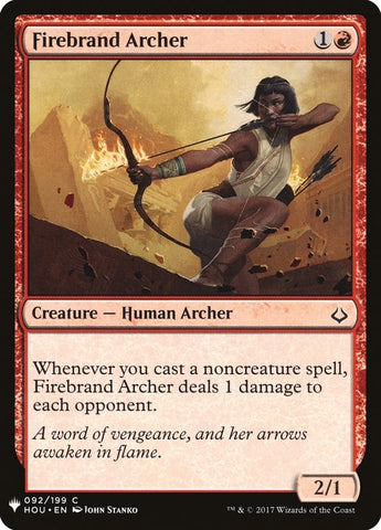 Image for Firebrand Archer (92) [The List Reprints]