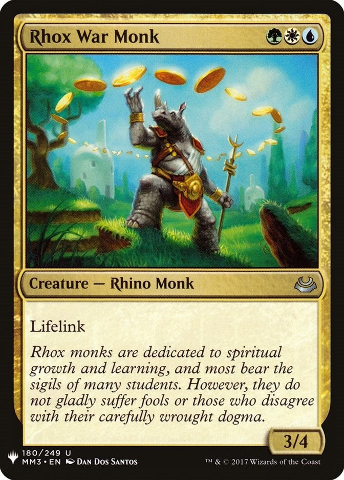 Image for Rhox War Monk (180) [The List Reprints]