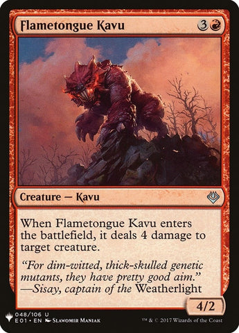 Image for Flametongue Kavu (48) [The List Reprints]