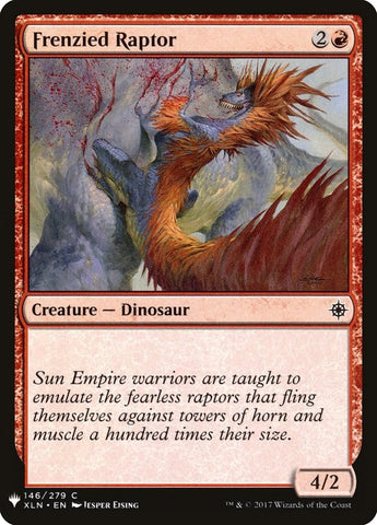 Image for Frenzied Raptor (146) [The List Reprints]