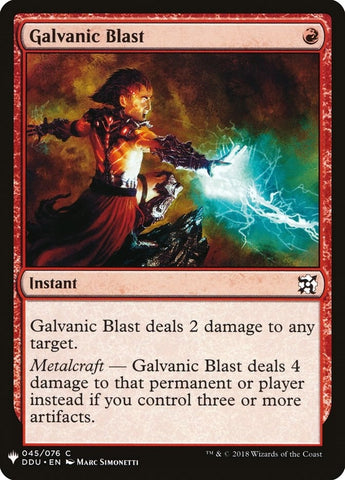 Image for Galvanic Blast (45) [The List Reprints]