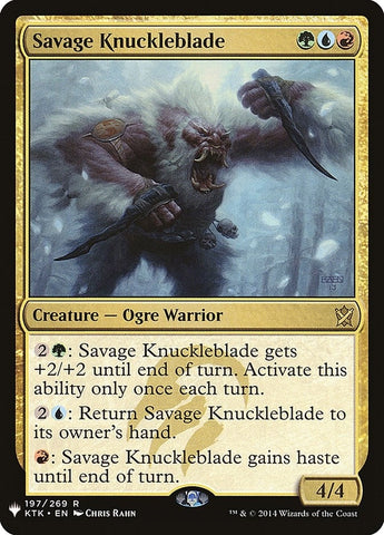 Image for Savage Knuckleblade (197) [The List Reprints]