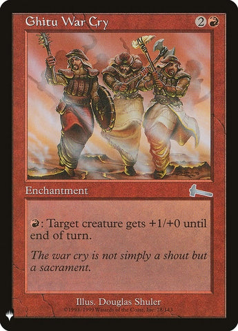Image for Ghitu War Cry (78) [The List Reprints]