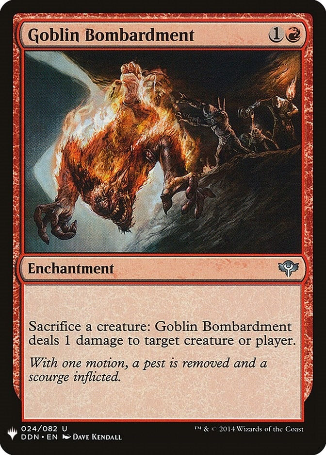 Image for Goblin Bombardment (24) [The List Reprints]