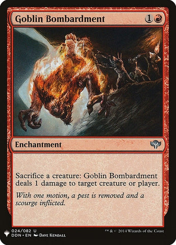 Image for Goblin Bombardment (24) [The List Reprints]