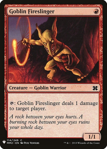 Image for Goblin Fireslinger (114) [The List Reprints]