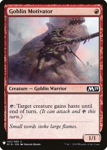 Image for Goblin Motivator (143) [The List Reprints]