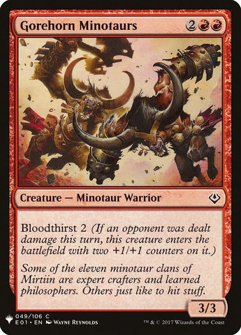 Image for Gorehorn Minotaurs (49) [The List Reprints]