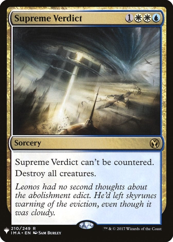 Image for Supreme Verdict (210) [The List Reprints]