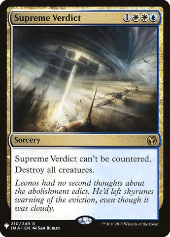 Image for Supreme Verdict (210) [The List Reprints]