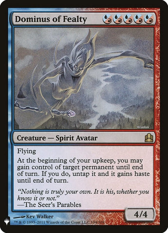 Image for Dominus of Fealty (194) [The List Reprints]