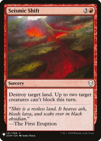 Image for Seismic Shift (141) [The List Reprints]