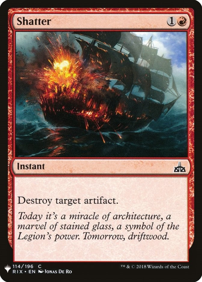 Image for Shatter (114) [The List Reprints]
