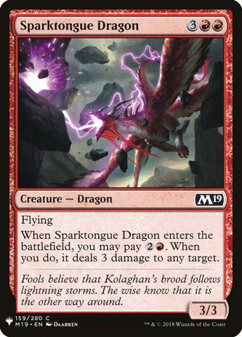 Image for Sparktongue Dragon (159) [The List Reprints]
