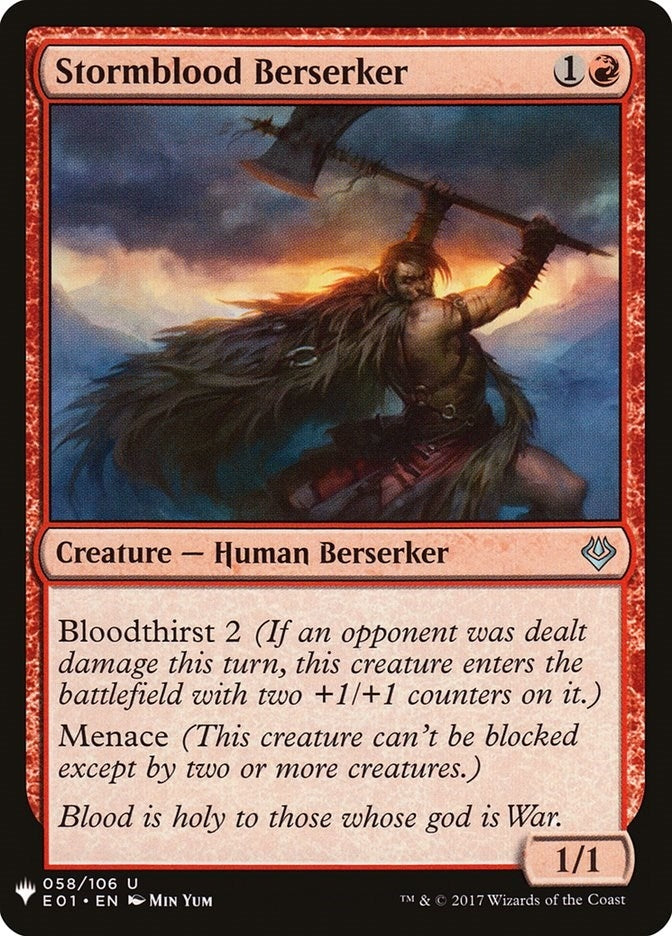 Image for Stormblood Berserker (58) [The List Reprints]