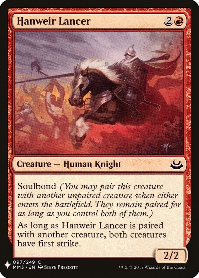 Image for Hanweir Lancer (97) [The List Reprints]