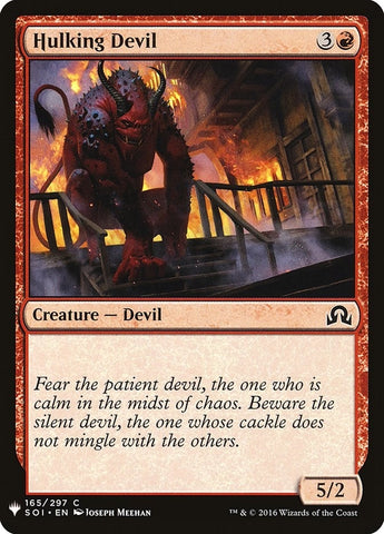 Image for Hulking Devil (165) [The List Reprints]