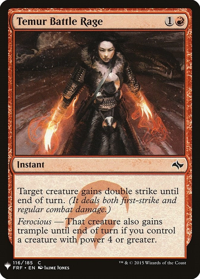 Image for Temur Battle Rage (FRF) (116) [The List Reprints]