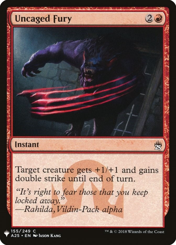 Image for Uncaged Fury (155) [The List Reprints]