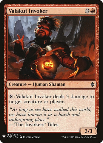 Image for Valakut Invoker (159) [The List Reprints]