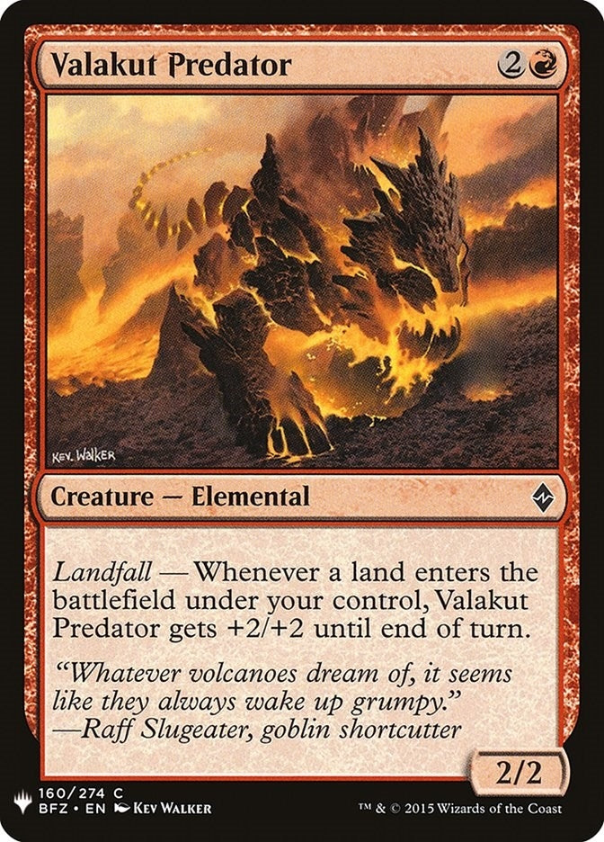 Image for Valakut Predator (160) [The List Reprints]