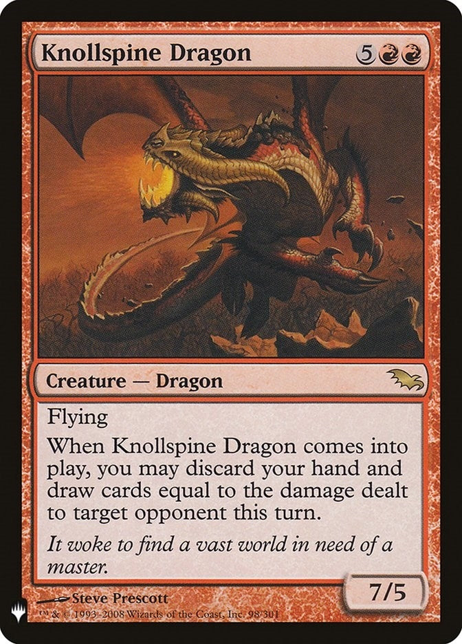 Image for Knollspine Dragon (98) [The List Reprints]