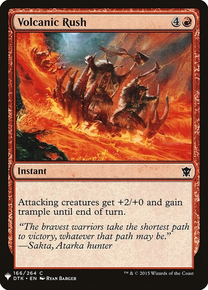 Image for Volcanic Rush (166) [The List Reprints]