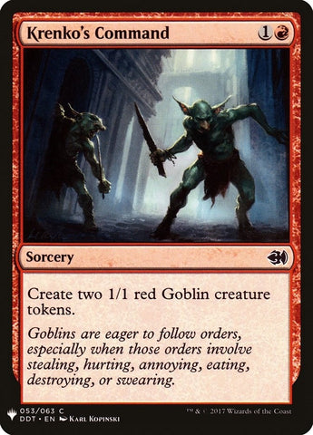 Image for Krenko's Command (53) [The List Reprints]