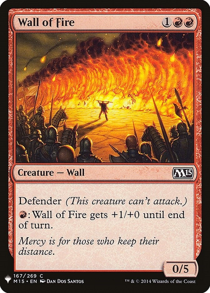 Image for Wall of Fire (167) [The List Reprints]