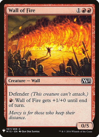 Image for Wall of Fire (167) [The List Reprints]