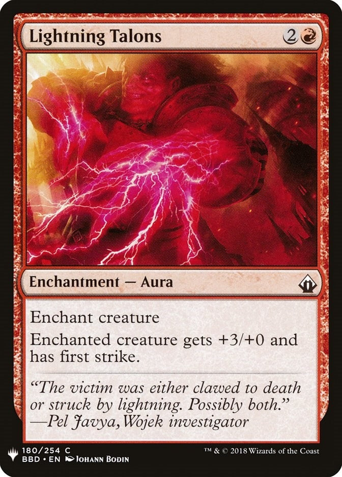 Image for Lightning Talons (180) [The List Reprints]
