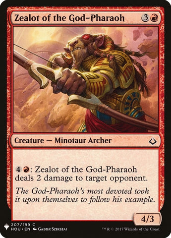 Image for Zealot of the God-Pharaoh (207) [The List Reprints]