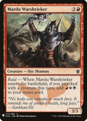 Image for Mardu Warshrieker (117) [The List Reprints]
