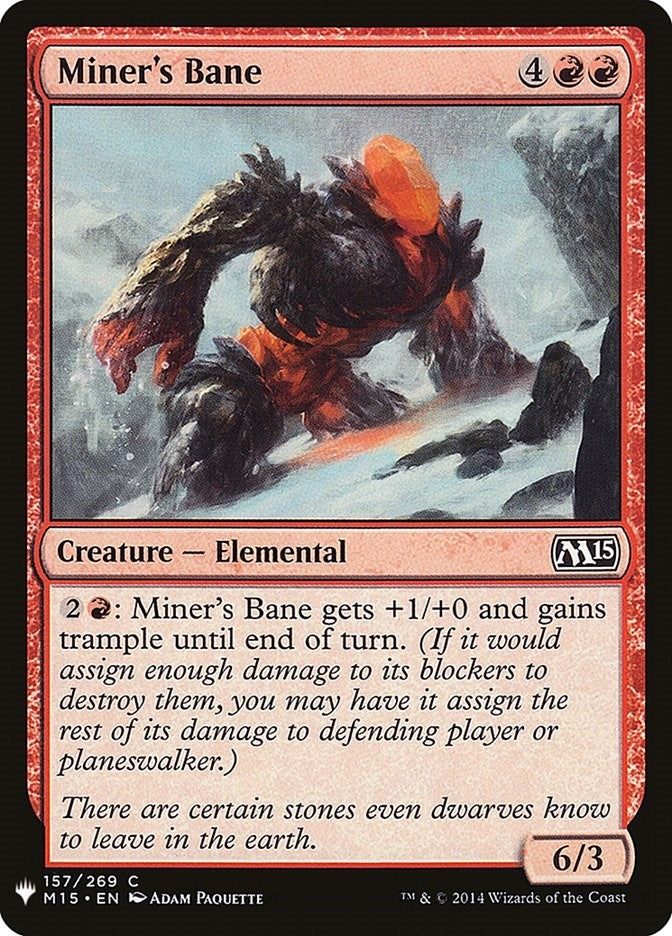 Image for Miner's Bane (157) [The List Reprints]