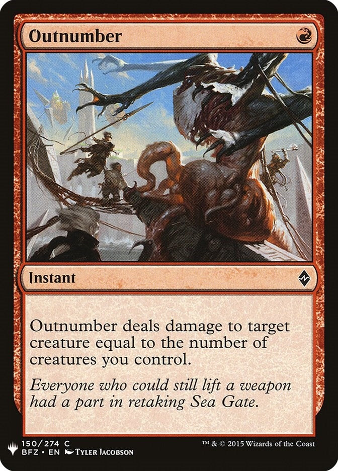 Image for Outnumber (150) [The List Reprints]