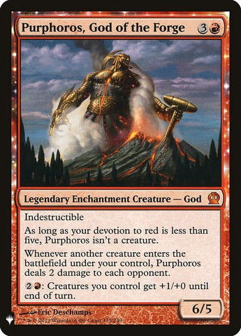 Image for Purphoros, God of the Forge (135) [The List Reprints]