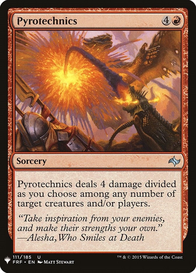 Image for Pyrotechnics (111) [The List Reprints]