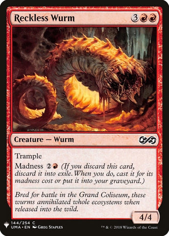Image for Reckless Wurm (144) [The List Reprints]