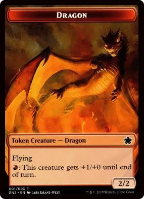 Image for Dragon (001) // Zombie Double-Sided Token (1 // 6) [Magic Game Night 2019]