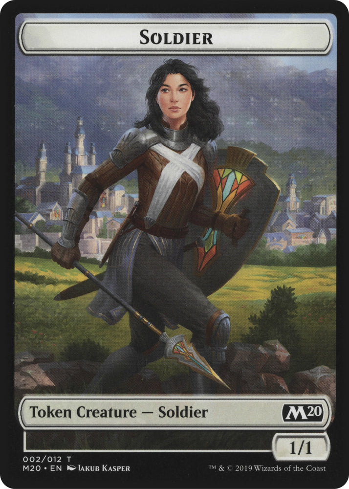 Image for Soldier // Dinosaur Double-Sided Token (2 // 3) [Magic Game Night 2019]
