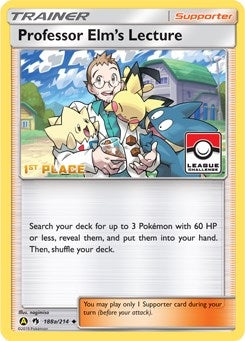 Image for Professor Elm's Lecture (188a/214) [League & Championship Cards]