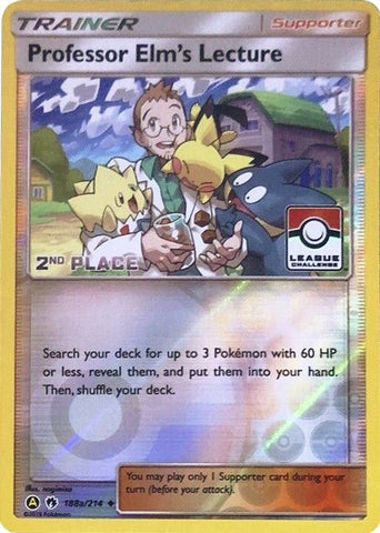 Image for Professor Elm's Lecture (188a/214) [League & Championship Cards]