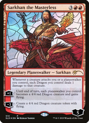 Image for Sarkhan the Masterless (Stained Glass) (514) [Secret Lair Drop Series]