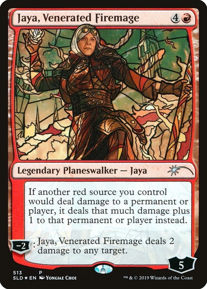Image for Jaya, Venerated Firemage (Stained Glass) (513) [Secret Lair Drop Series]