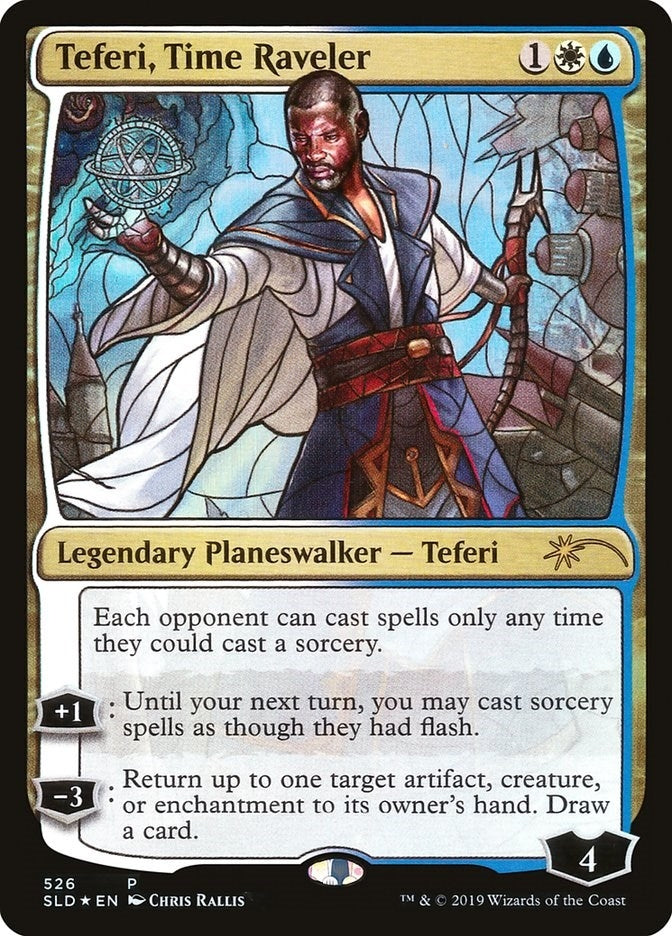 Image for Teferi, Time Raveler (Stained Glass) (526) [Secret Lair Drop Series]